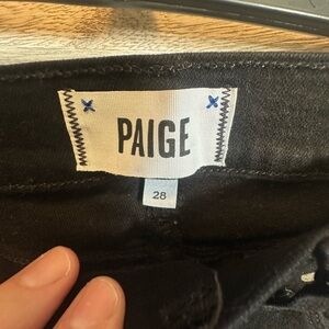 Like New PAIGE Verdugo Ultra Skinny Black Pants